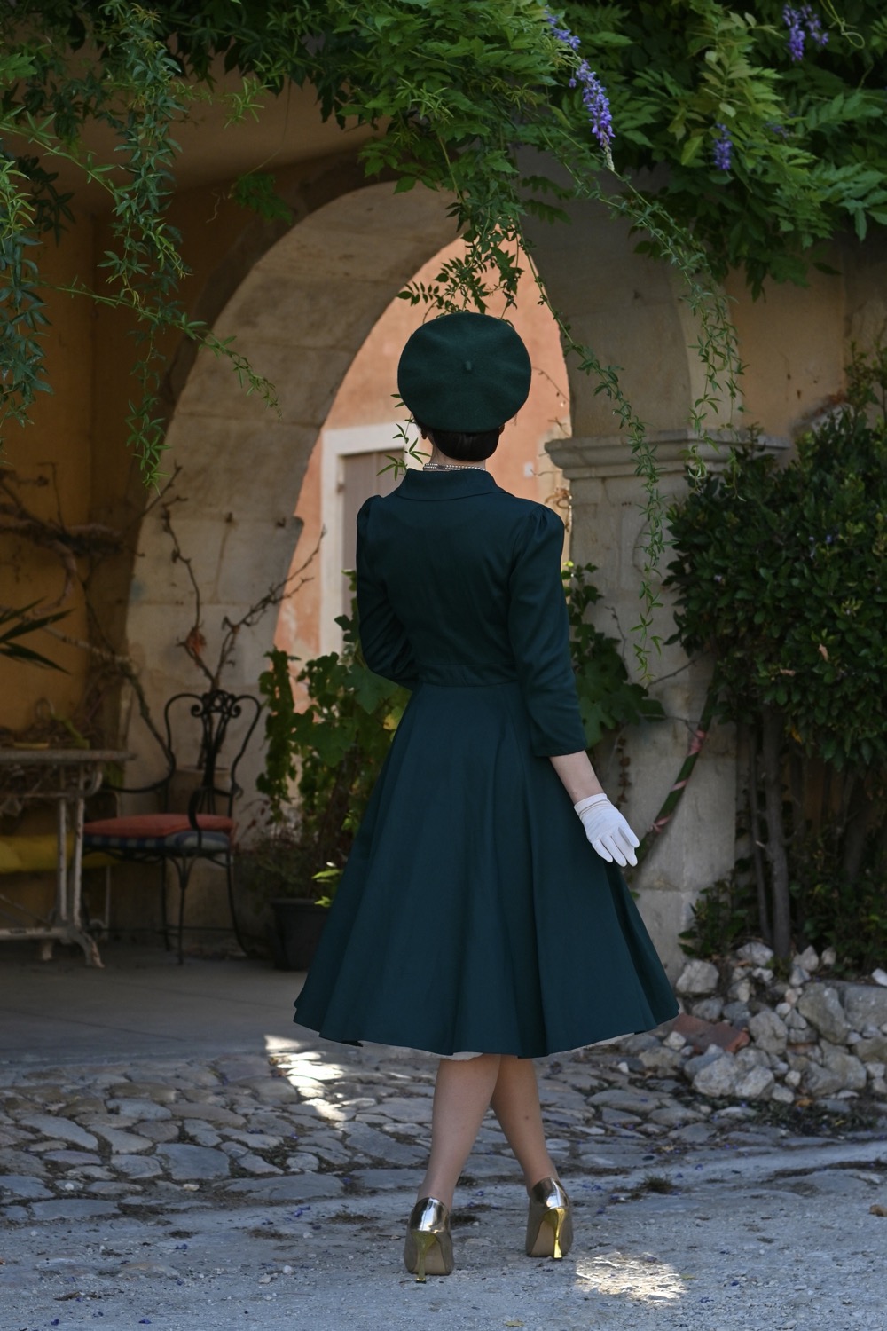 Alyssa Green Swing Dress in Extended Sizing